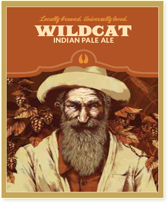 Charlie Ashby Bust Head Brewing Company's Wildcat IPA label image